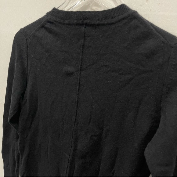 Banana Republic Italian New Way Merino Blend Black Crew Neck Sweater Pullover M - Picture 9 of 10